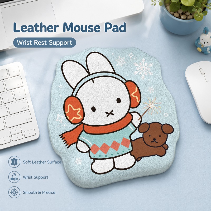 Laptop Accessories Design - Кожаный коврик для мыши с подставкой