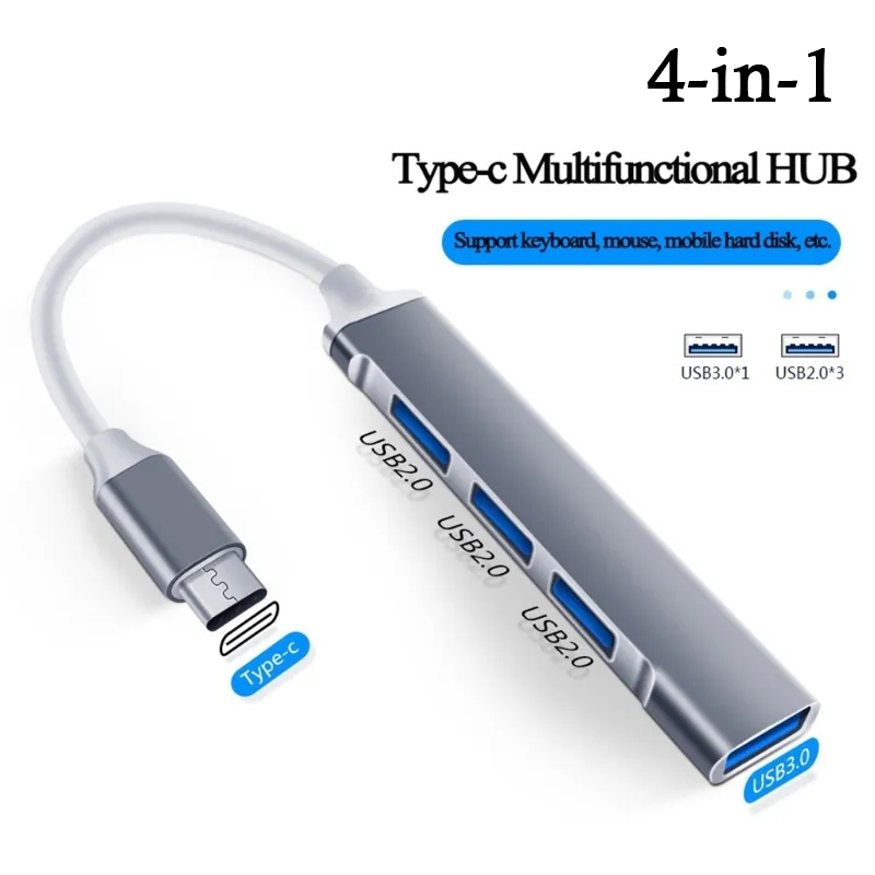 Laptop Accessories Macbook - 4-в-1 USB C HUB 3.0 Type