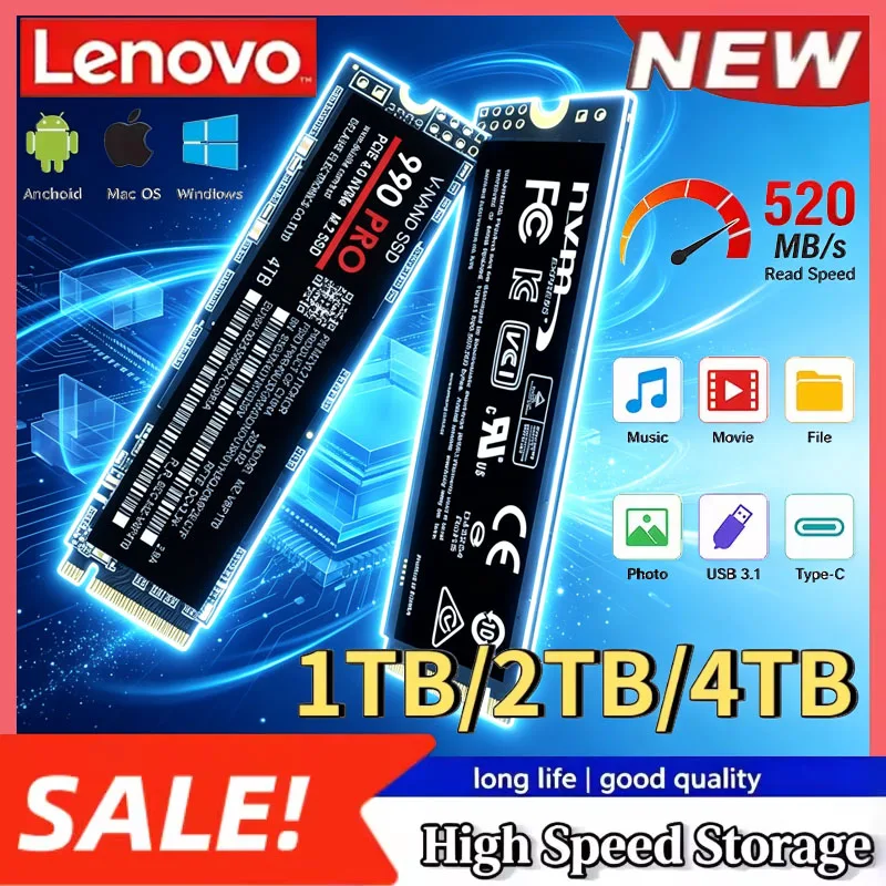 External Nvme Ssd - Lenovo 980Pro 990Pro M.2 NVMe SSD