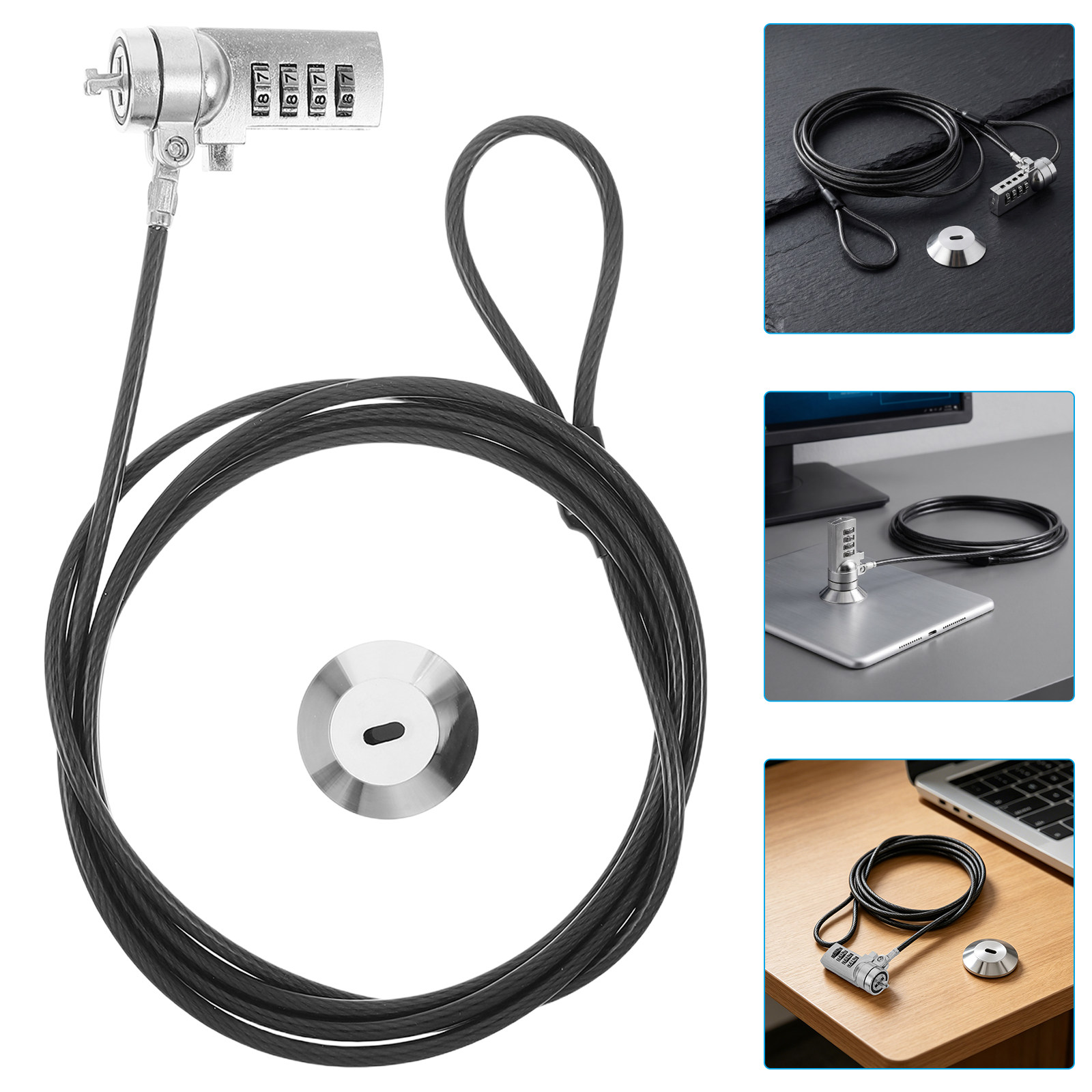Комплект из 1 шт. Комбинирован – обзор и цена Laptop Lock Cable