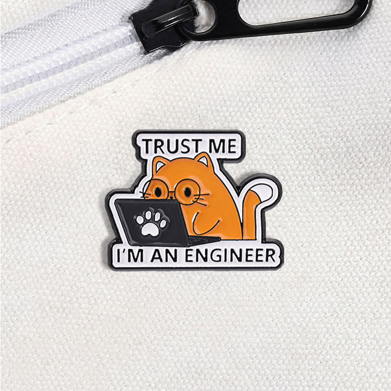 Эмалевая брошь-значок «Я инжен – обзор и цена Laptop Accessories Design