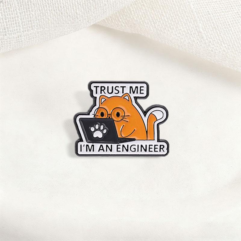 Эмалевая брошь-значок «Я инжен – обзор и цена Laptop Accessories Design