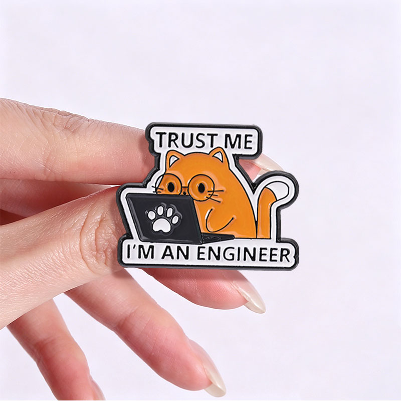 Эмалевая брошь-значок «Я инжен – обзор и цена Laptop Accessories Design