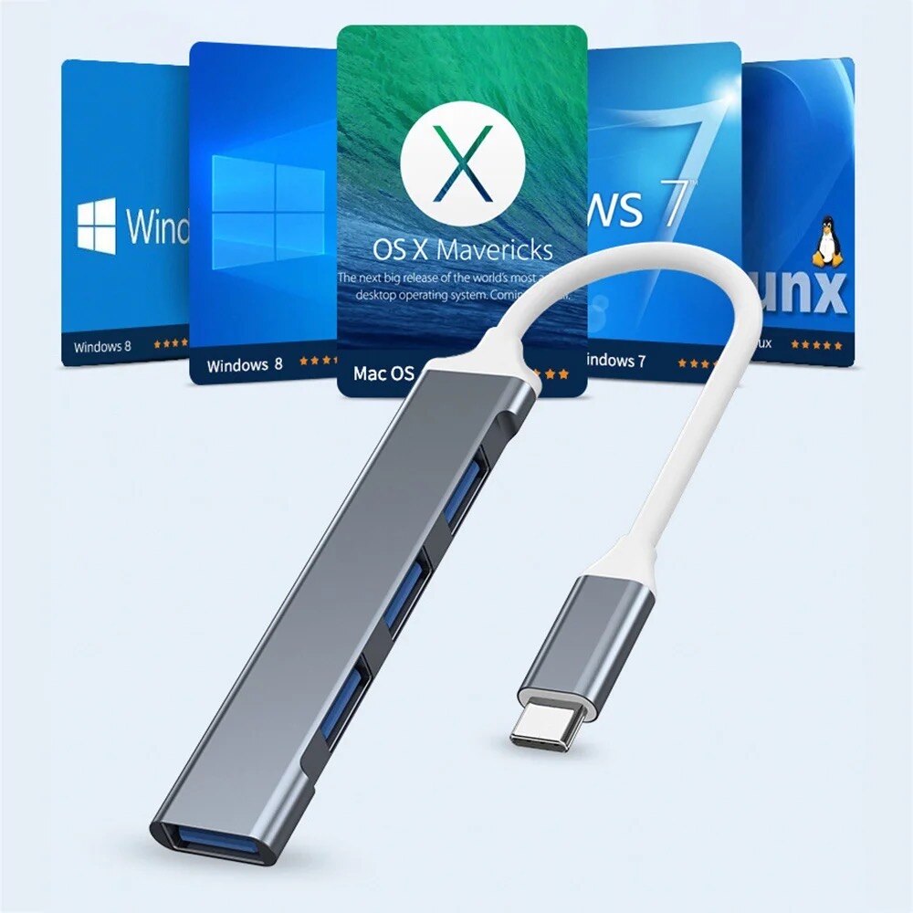 4-портовый USB 3.0 хаб-разветв – обзор и цена Laptop Accessories Macbook