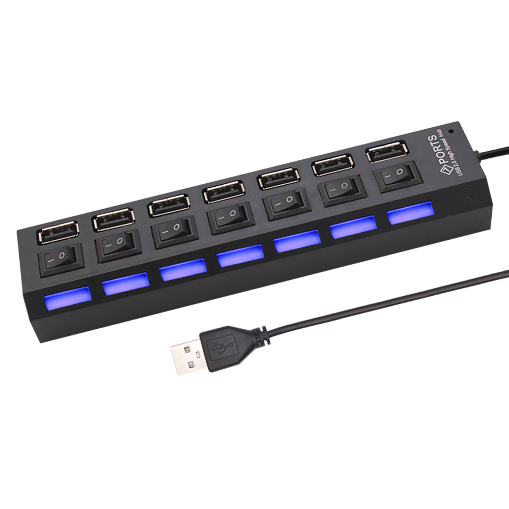 7-портовый USB 2.0-хаб-разветв – обзор и цена Laptop Accessories Usb