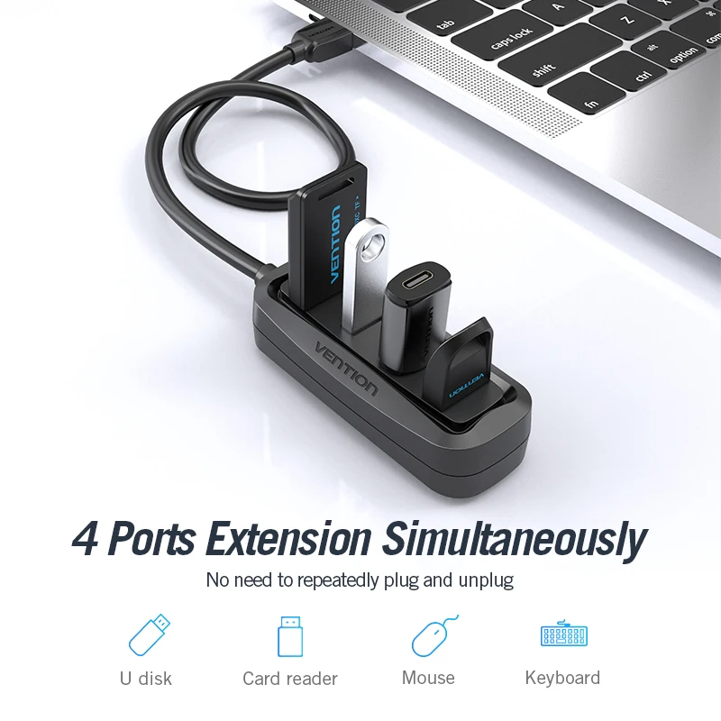 USB-концентратор Vention на 4  – обзор и цена Laptop Accessories Macbook